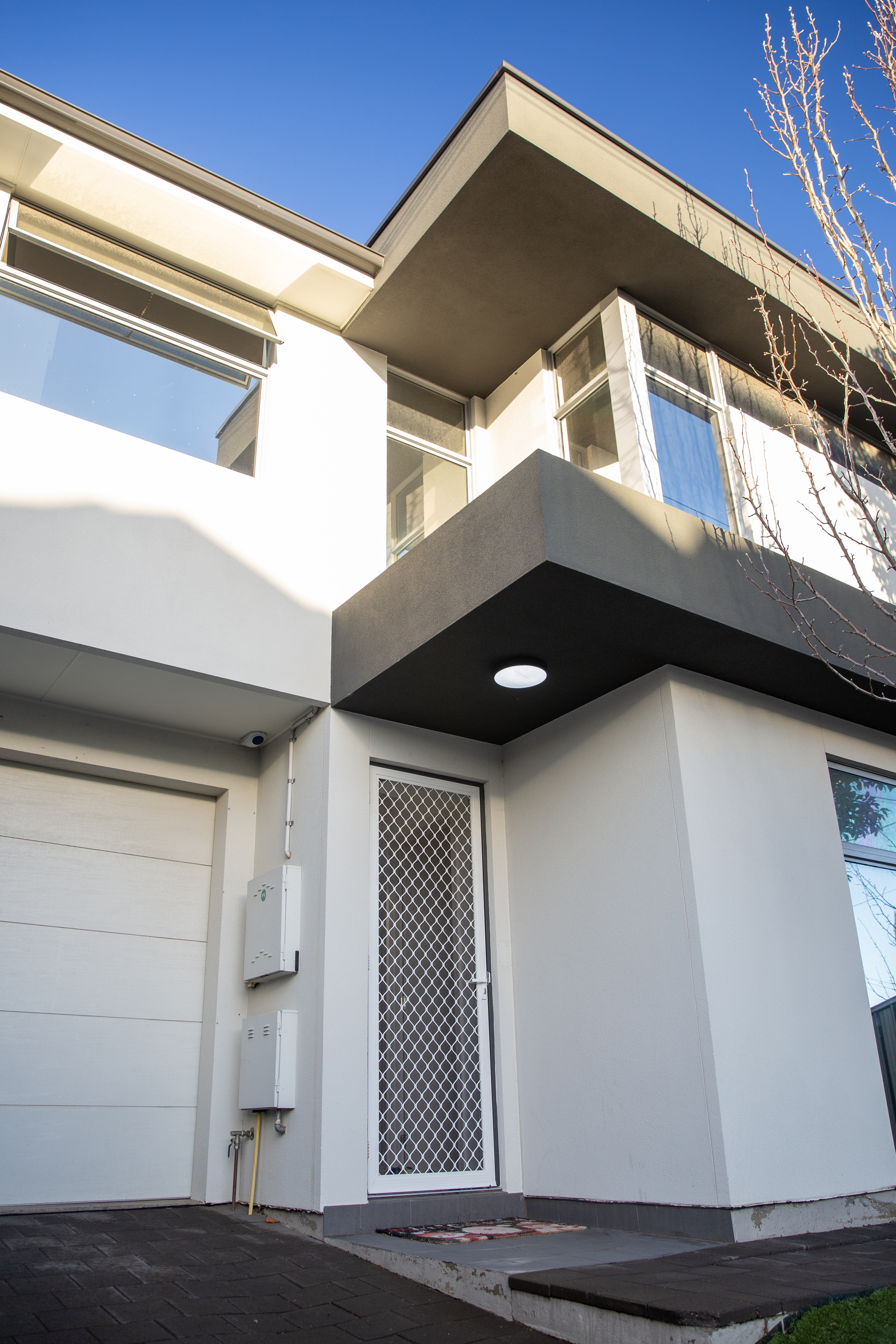 Side view of Galaxy Homes property