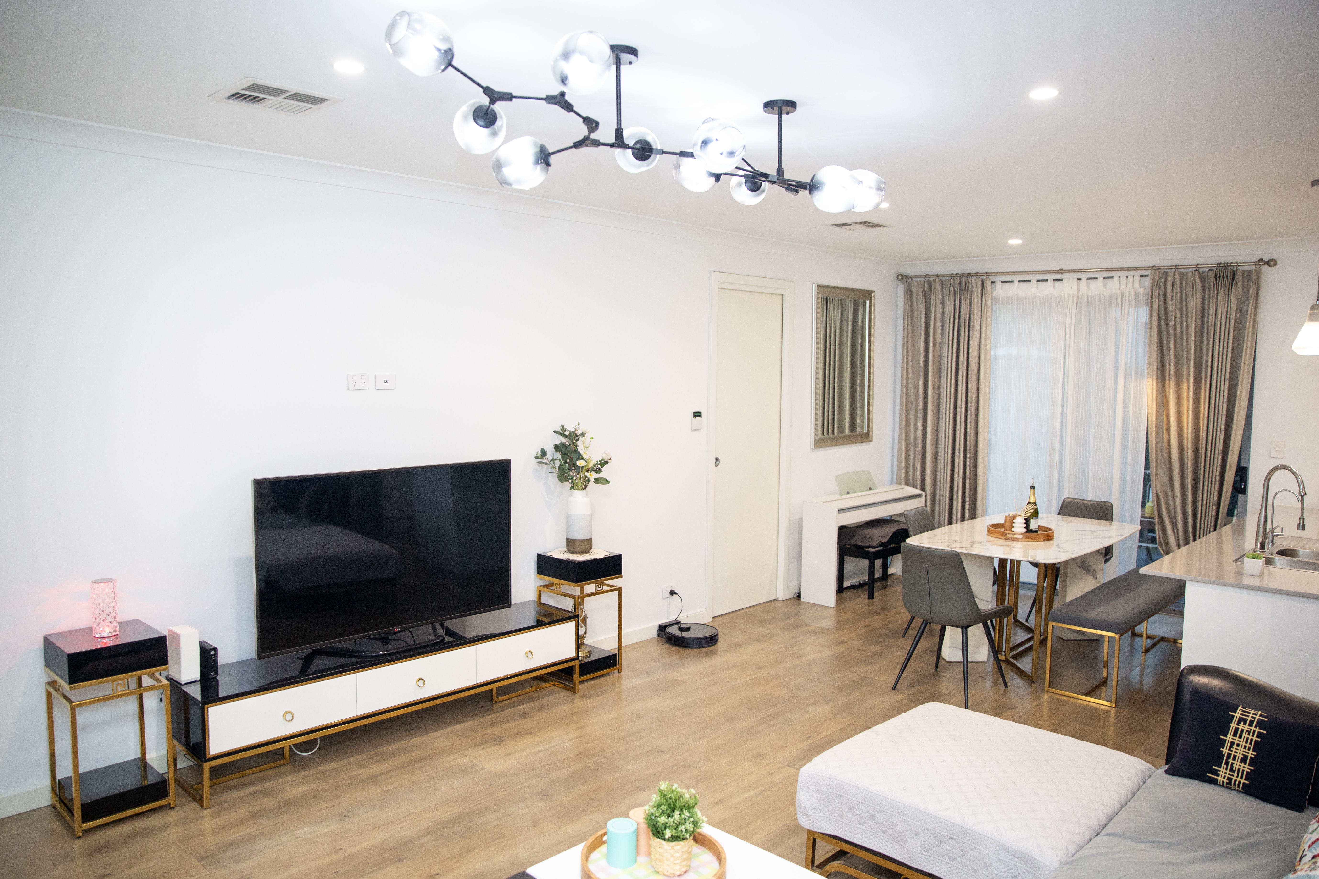Guest bathroom with modern fixtures